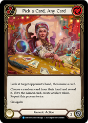 Pick a Card, Any Card (Yellow) [EVR168] (Everfest)  1st Edition Rainbow Foil | Card Citadel