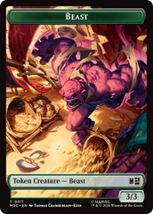 Rhino (013) // Beast (011) Double-Sided Token [Marvel Super Heroes Commander Tokens] | Card Citadel