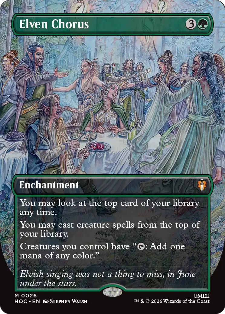 Elven Chorus (Borderless) [The Hobbit: Eternal-Legal] | Card Citadel