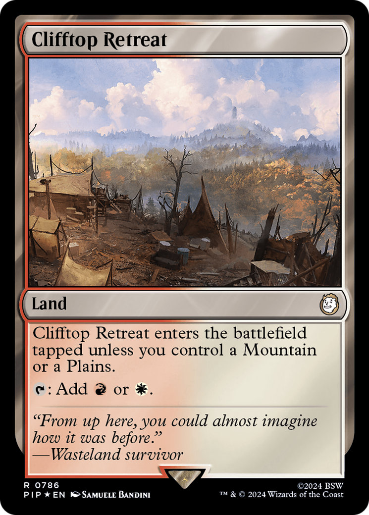 Clifftop Retreat (Surge Foil) [Fallout] | Card Citadel