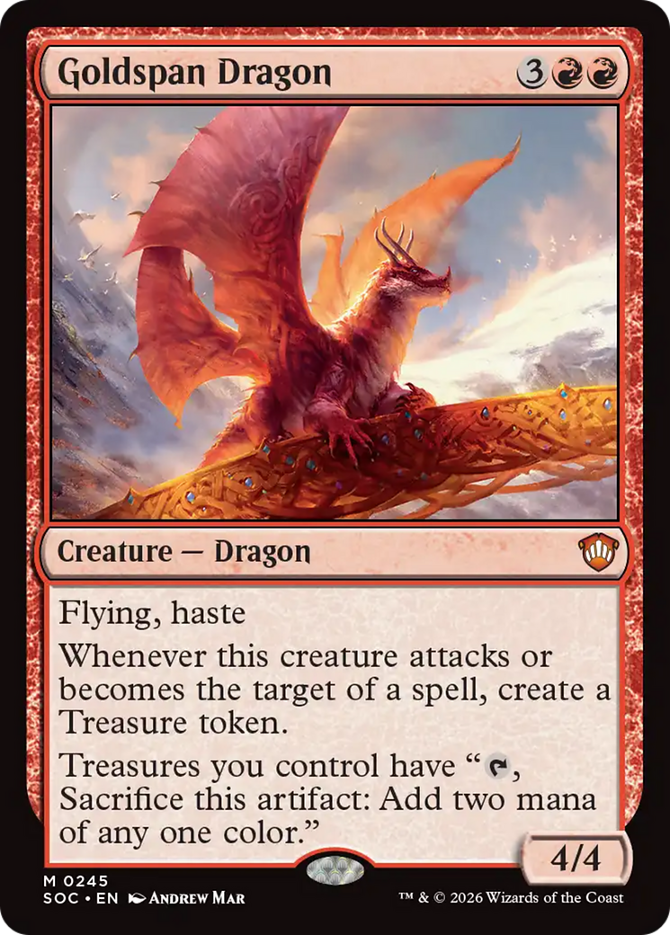 Goldspan Dragon [Secrets of Strixhaven Commander] | Card Citadel