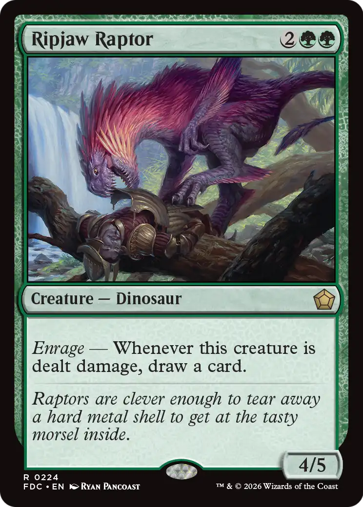 Ripjaw Raptor [Foundations Commander] | Card Citadel
