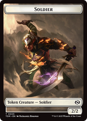 Soldier (0004) // Soldier (0005) Double-Sided Token [Tarkir: Dragonstorm Tokens] | Card Citadel