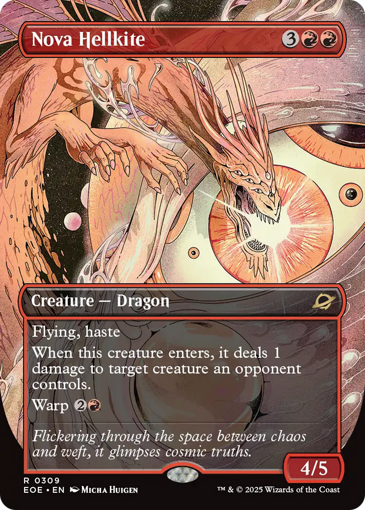 Nova Hellkite (Borderless) [Edge of Eternities] | Card Citadel