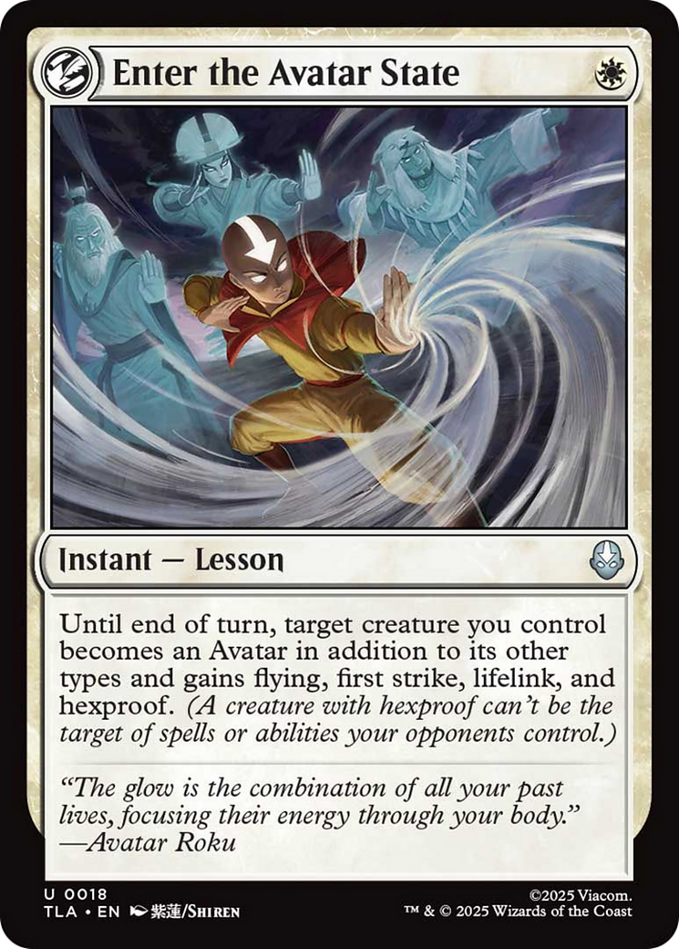 Enter the Avatar State [Avatar: The Last Airbender] | Card Citadel