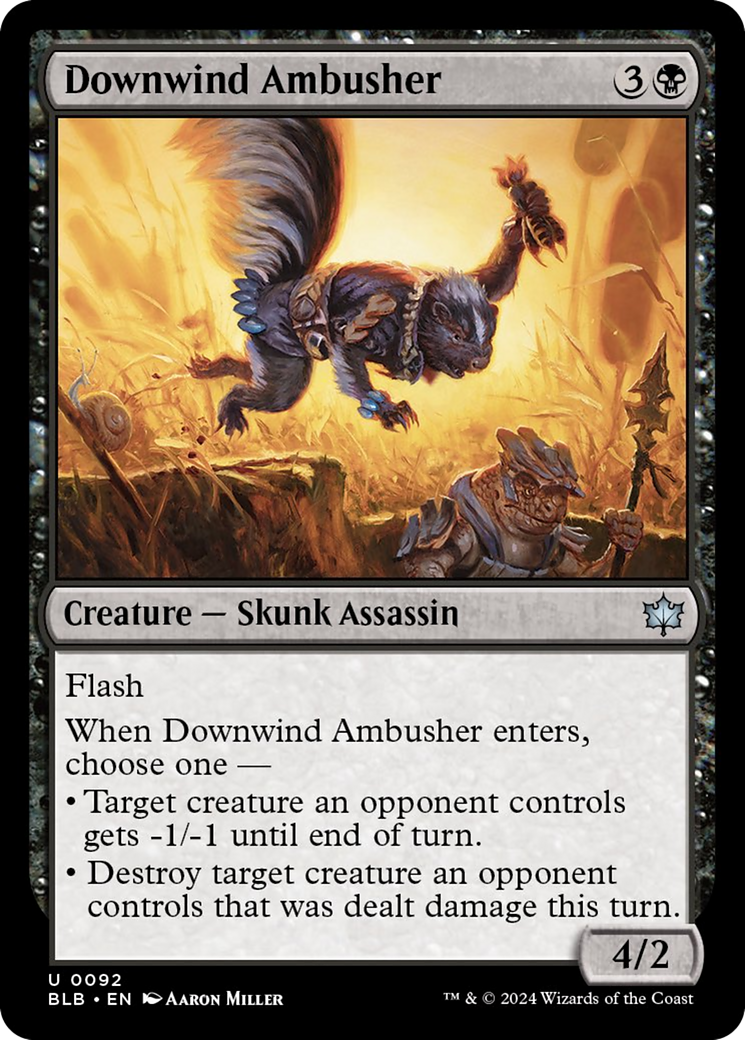 Downwind Ambusher [Bloomburrow] | Card Citadel