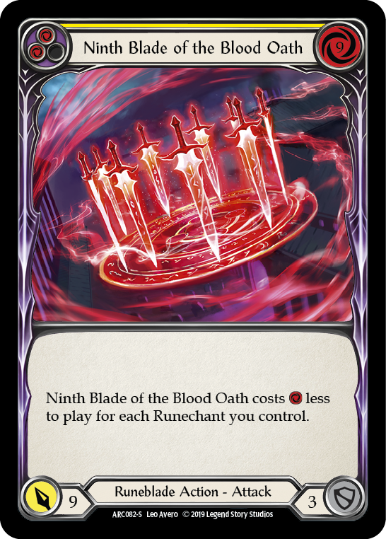 Ninth Blade of the Blood Oath [ARC082-S] (Arcane Rising)  1st Edition Normal | Card Citadel