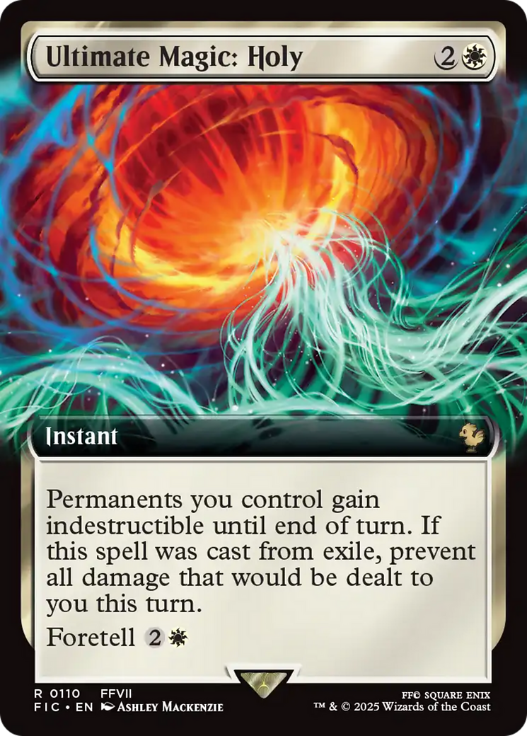 Ultimate Magic: Holy (Extended Art) [FINAL FANTASY Commander] | Card Citadel