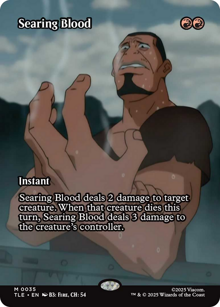 Searing Blood (Borderless) [Avatar: The Last Airbender: Eternal-Legal] | Card Citadel