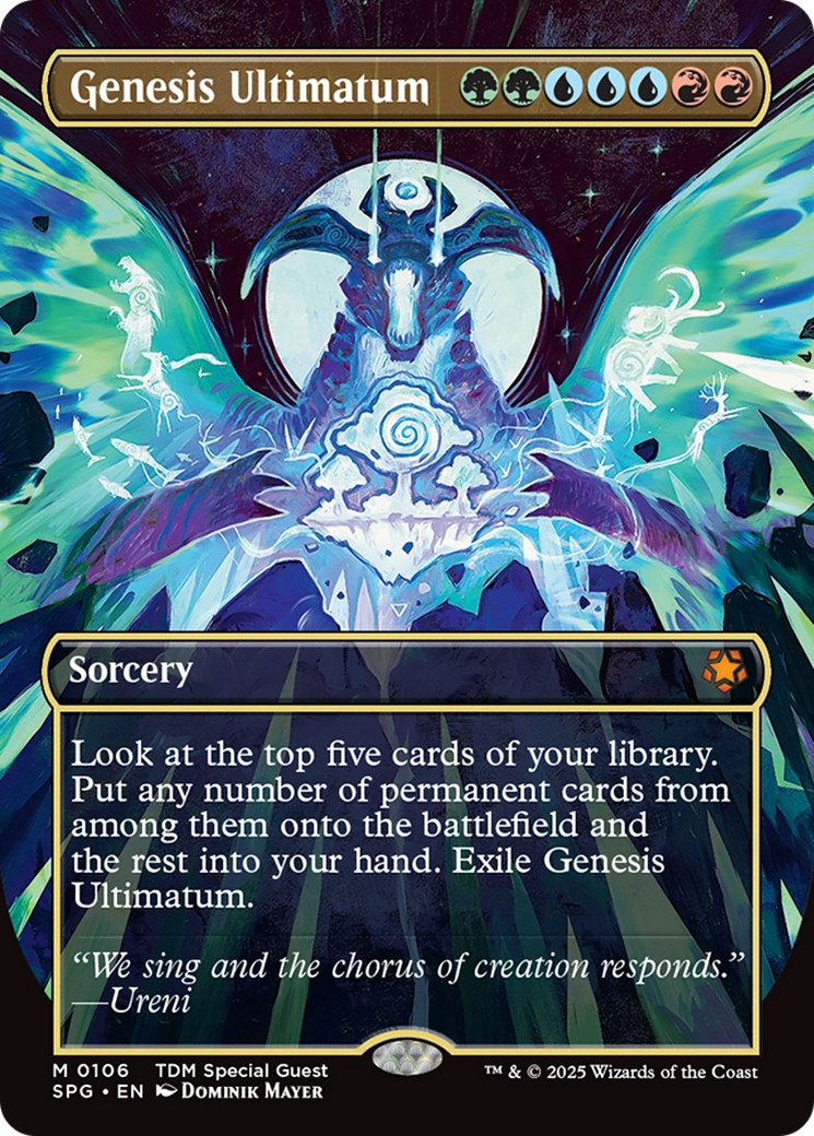 Genesis Ultimatum (Borderless) [Tarkir: Dragonstorm Special Guests] | Card Citadel