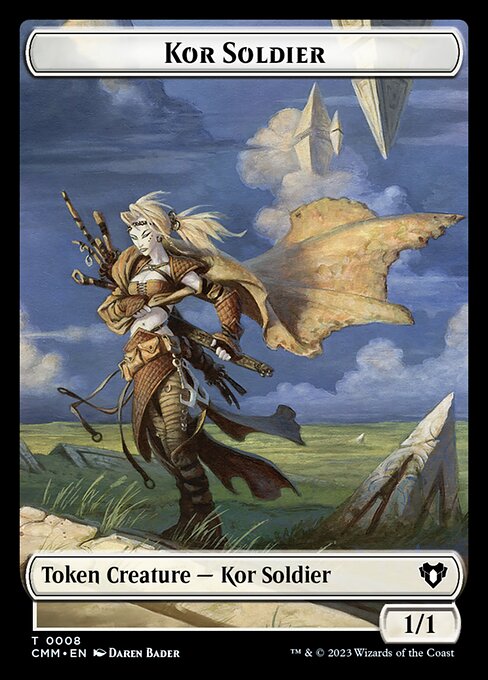 Spirit (0039) // Kor Soldier Double-Sided Token [Commander Masters Tokens] | Card Citadel
