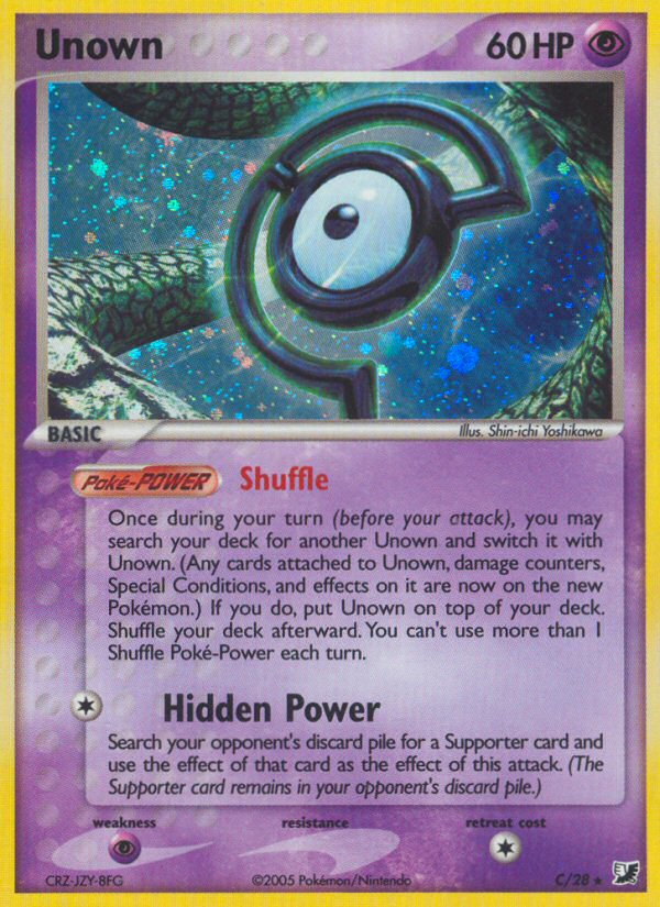 Unown (C) (C/28) [EX: Unseen Forces] | Card Citadel