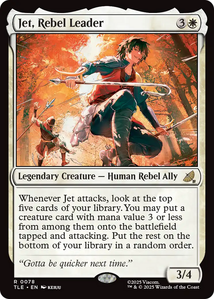 Jet, Rebel Leader [Avatar: The Last Airbender: Eternal-Legal] | Card Citadel