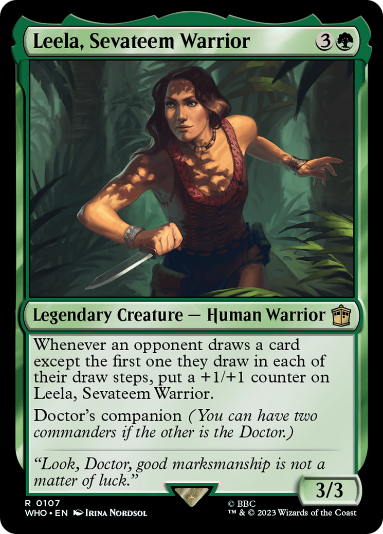 Leela, Sevateem Warrior [Doctor Who] | Card Citadel