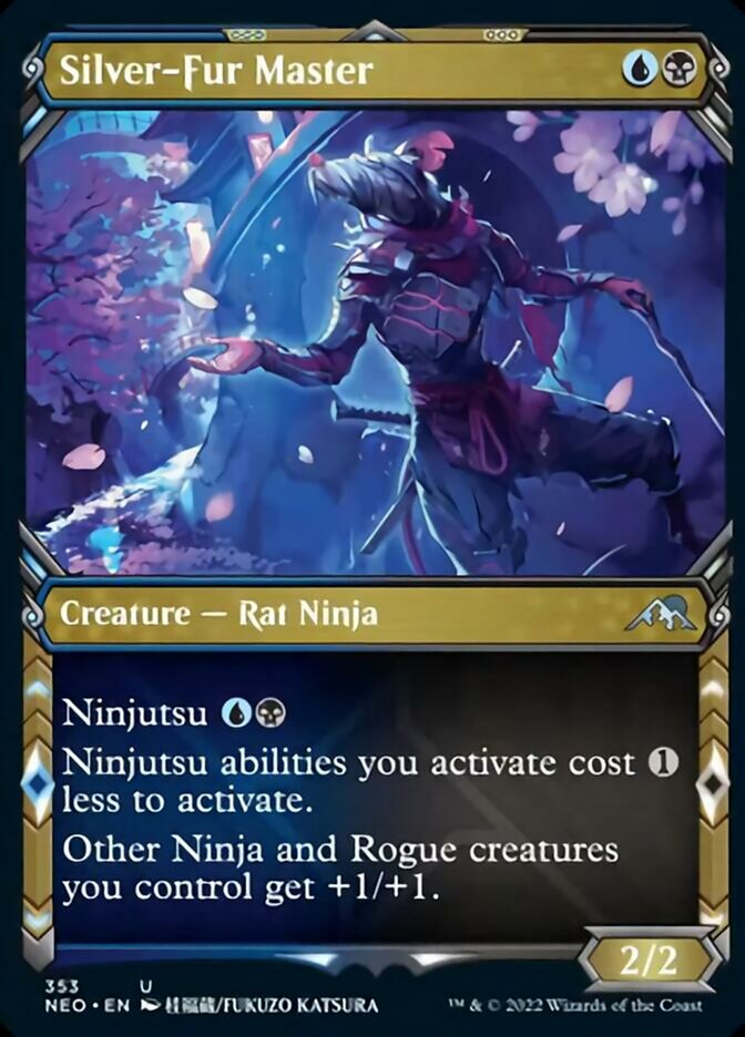 Silver-Fur Master (Showcase Ninja) [Kamigawa: Neon Dynasty] | Card Citadel