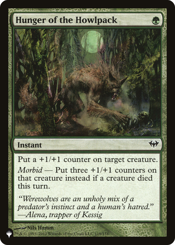 Hunger of the Howlpack [The List Reprints] | Card Citadel