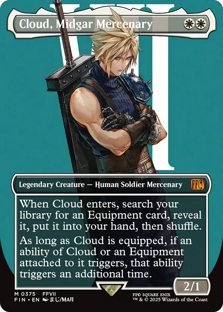 Cloud, Midgar Mercenary (Borderless) [FINAL FANTASY] | Card Citadel