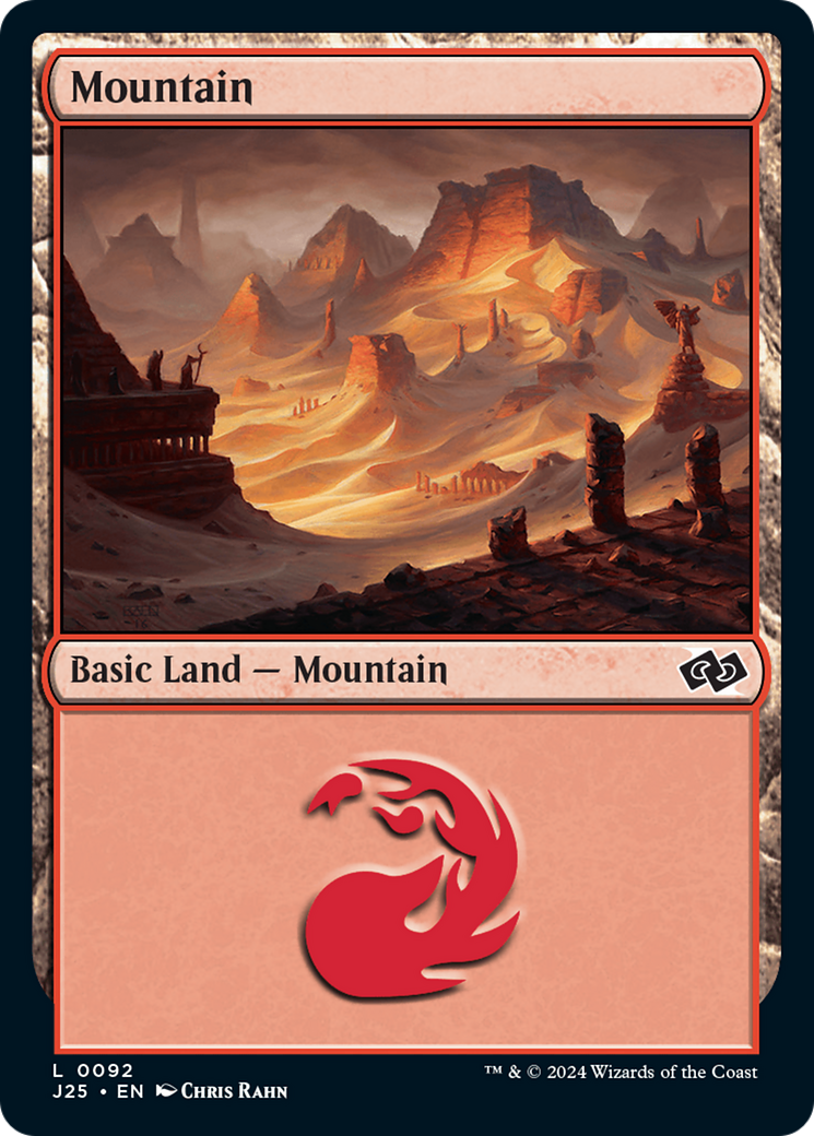 Mountain (92) [Foundations Jumpstart] | Card Citadel