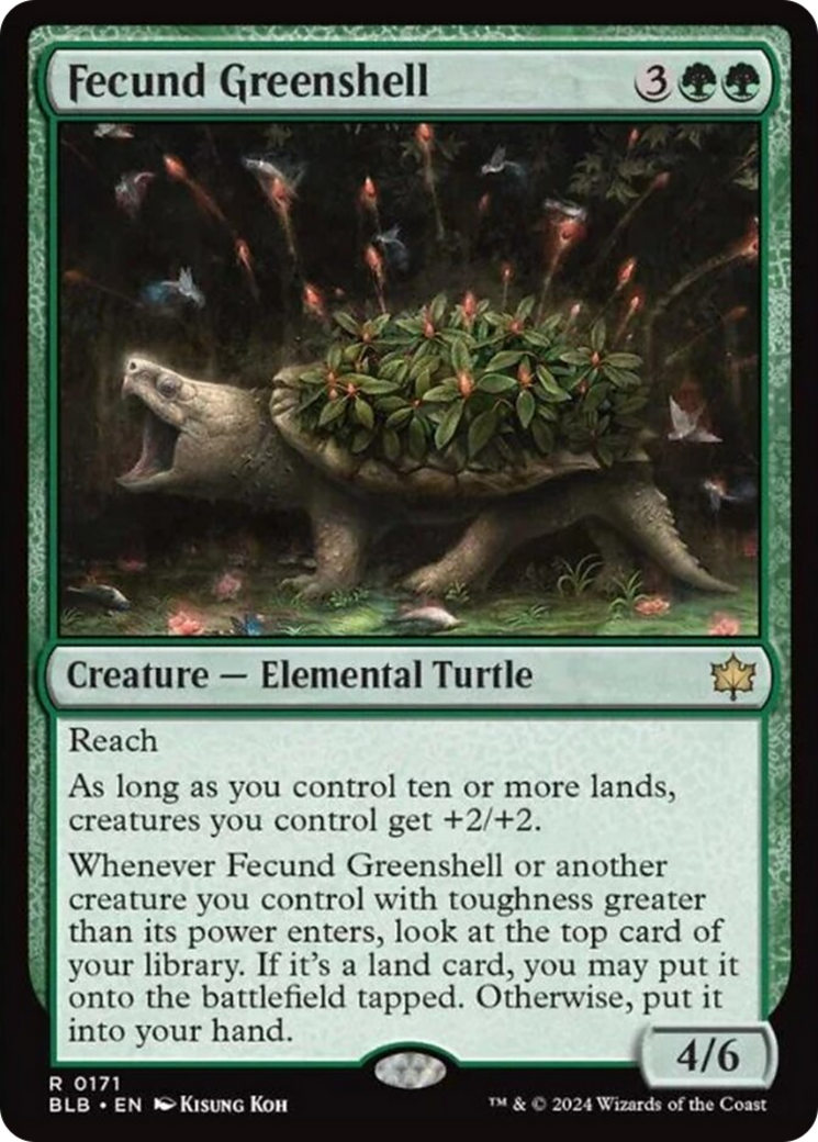 Fecund Greenshell [Bloomburrow] | Card Citadel