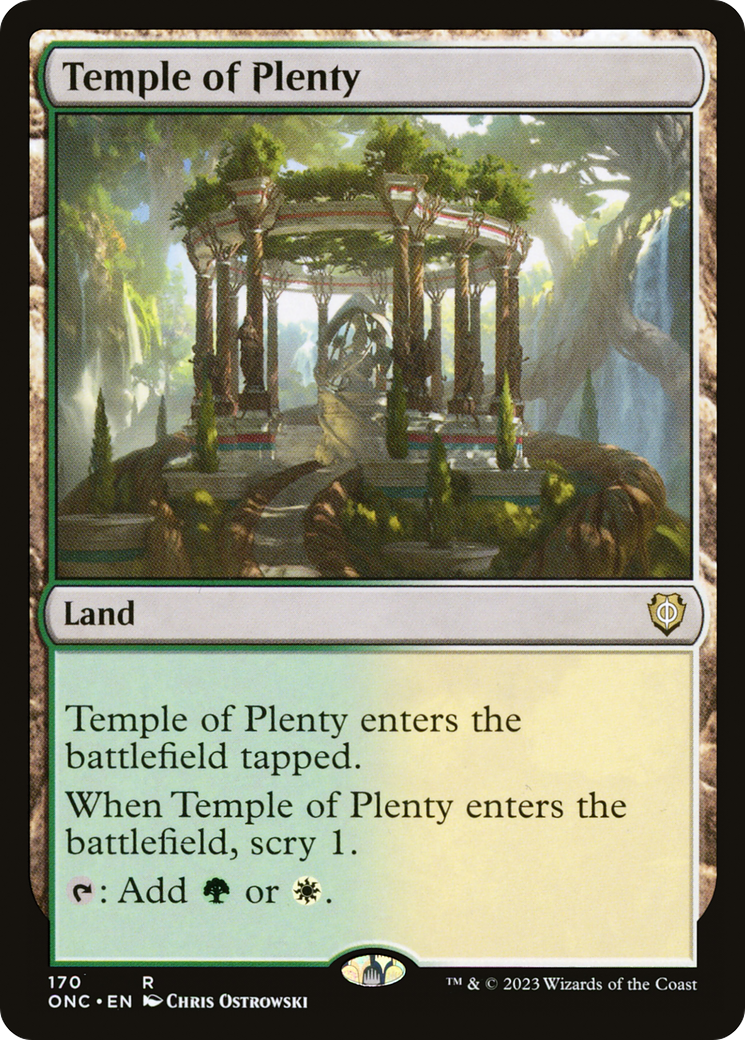 Temple of Plenty [Phyrexia: All Will Be One Commander] | Card Citadel