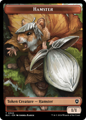 Hamster // City's Blessing Double-Sided Token [Bloomburrow Commander Tokens] | Card Citadel