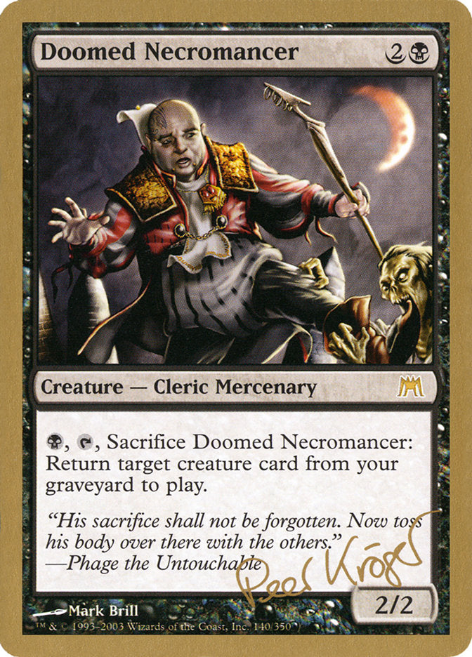 Doomed Necromancer (Peer Kroger) [World Championship Decks 2003] | Card Citadel