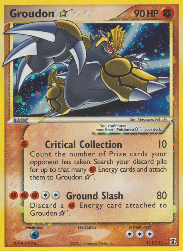 Groudon Star (111/113) [EX: Delta Species] | Card Citadel