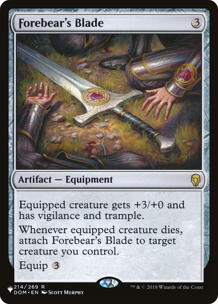 Forebear's Blade [The List] | Card Citadel