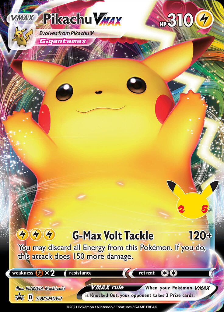 Pikachu VMAX (SWSH062) (Celebrations) [Sword & Shield: Black Star Promos] | Card Citadel