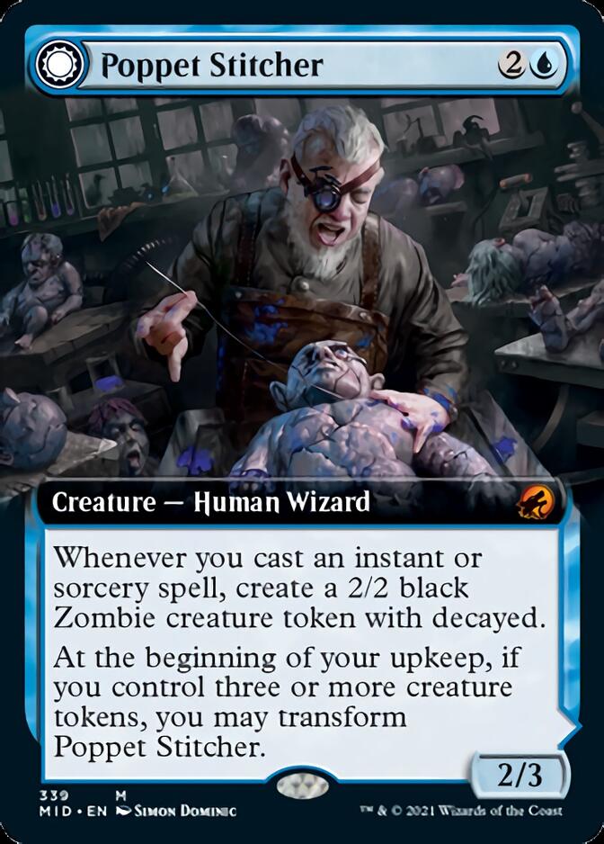 Poppet Stitcher // Poppet Factory (Extended Art) [Innistrad: Midnight Hunt] | Card Citadel