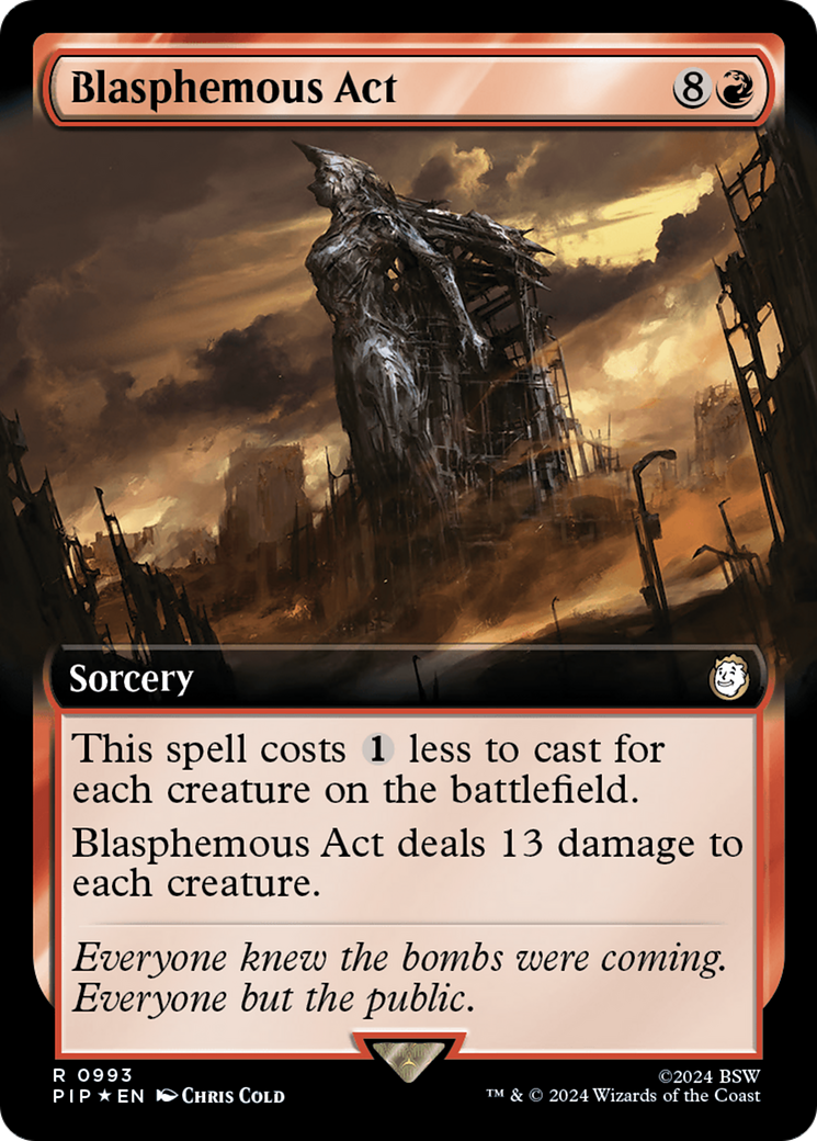 Blasphemous Act (Extended Art) (Surge Foil) [Fallout] | Card Citadel