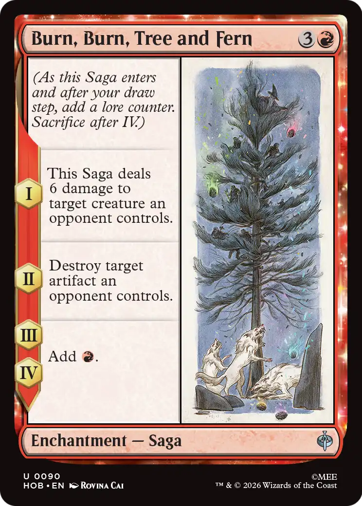 Burn, Burn, Tree and Fern [The Hobbit] | Card Citadel