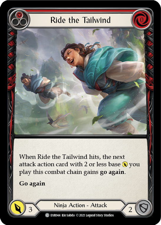 Ride the Tailwind (Red) [EVR044] (Everfest)  1st Edition Rainbow Foil | Card Citadel