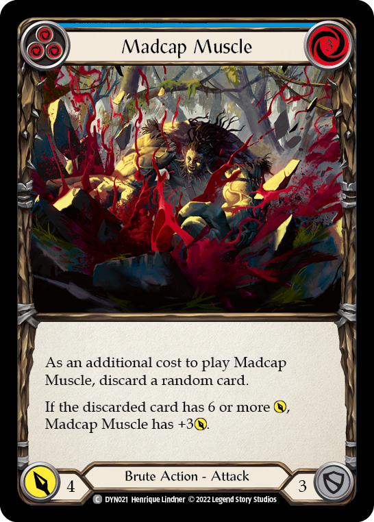 Madcap Muscle (Blue) [DYN021] (Dynasty)  Rainbow Foil | Card Citadel