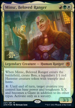 Minsc, Beloved Ranger [Dungeons & Dragons: Adventures in the Forgotten Realms Prerelease Promos] | Card Citadel