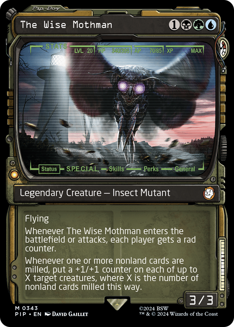 The Wise Mothman (Showcase) [Fallout] | Card Citadel