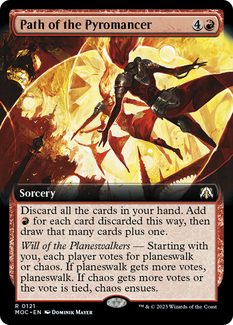 Path of the Pyromancer (Extended Art) [March of the Machine Commander] | Card Citadel