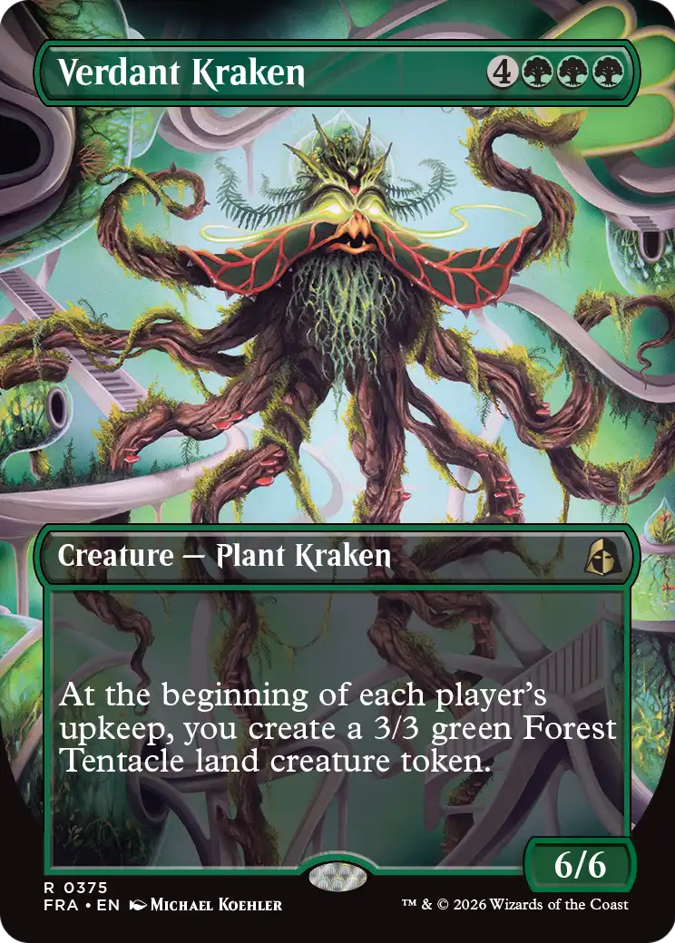 Verdant Kraken (Borderless) [Reality Fracture] | Card Citadel