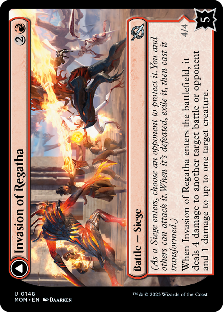 Invasion of Regatha // Disciples of the Inferno [March of the Machine] | Card Citadel