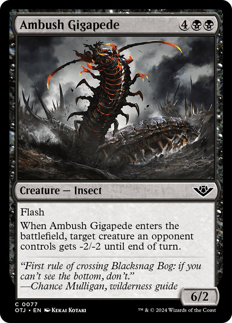 Ambush Gigapede [Outlaws of Thunder Junction] | Card Citadel