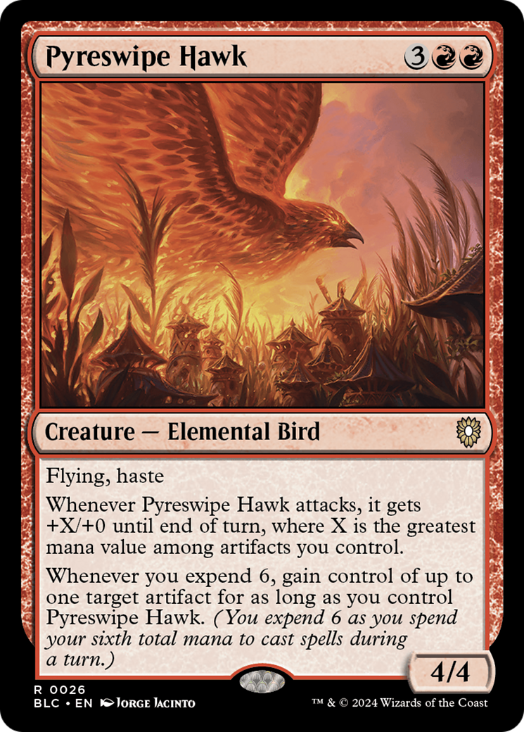 Pyreswipe Hawk [Bloomburrow Commander] | Card Citadel