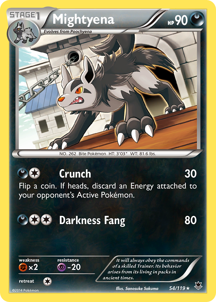 Mightyena (54/119) [XY: Phantom Forces] | Card Citadel