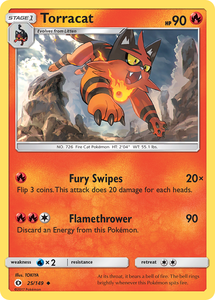 Torracat (25/149) [Sun & Moon: Base Set] | Card Citadel