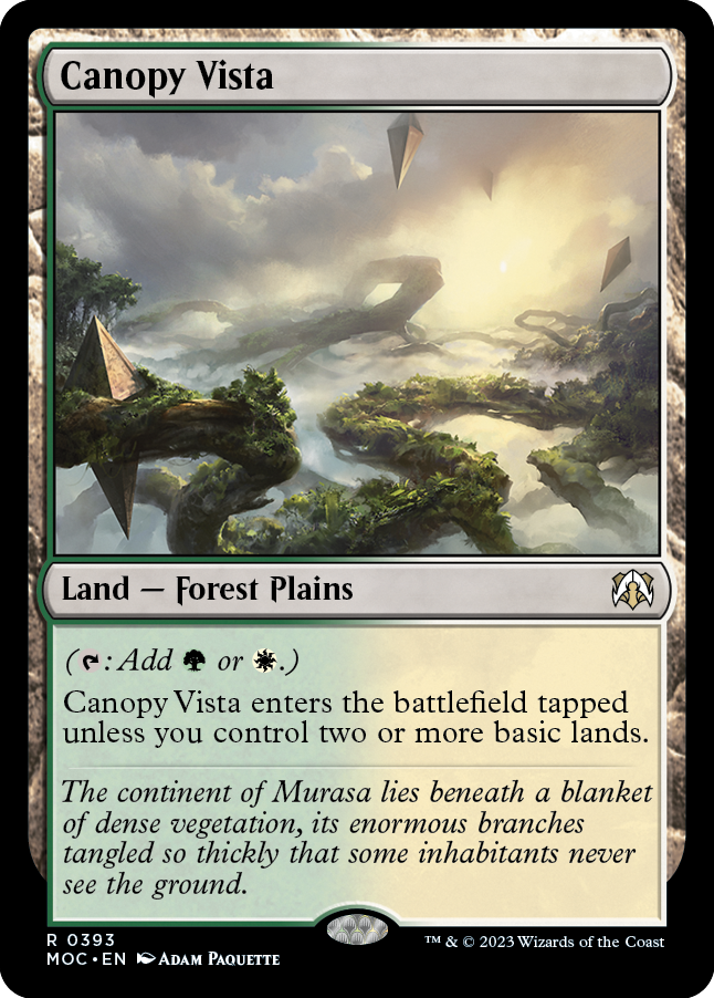 Canopy Vista [March of the Machine Commander] | Card Citadel