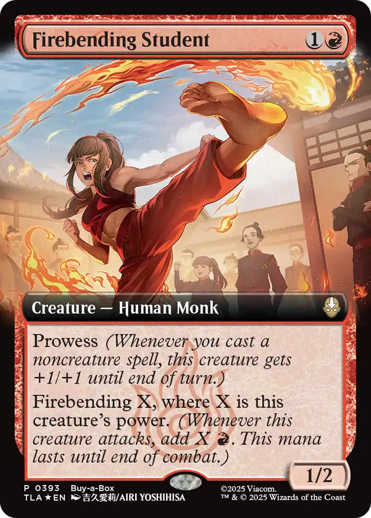 Firebending Student (Extended Art) [Avatar: The Last Airbender Promos] | Card Citadel
