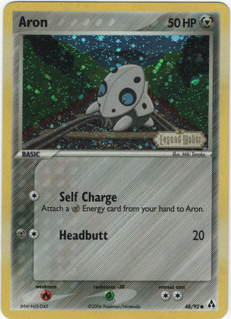 Aron (48/92) (Stamped) [EX: Legend Maker] | Card Citadel