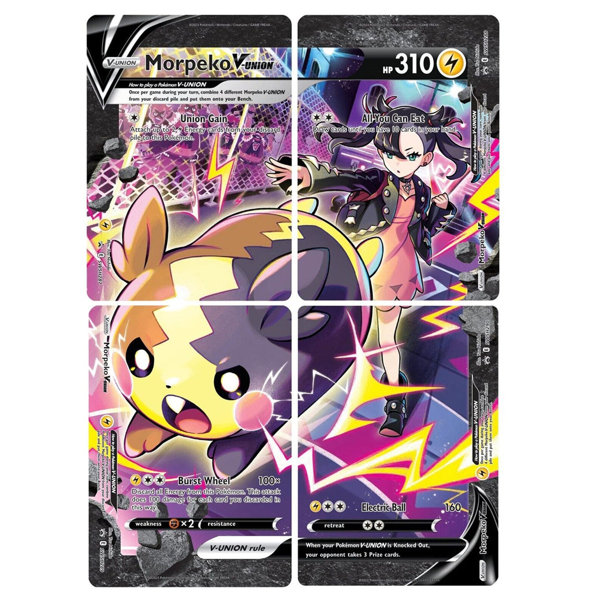 Morpeko V-Union (SWSH287-290) (Set of 4) [Sword & Shield: Black Star Promos] | Card Citadel