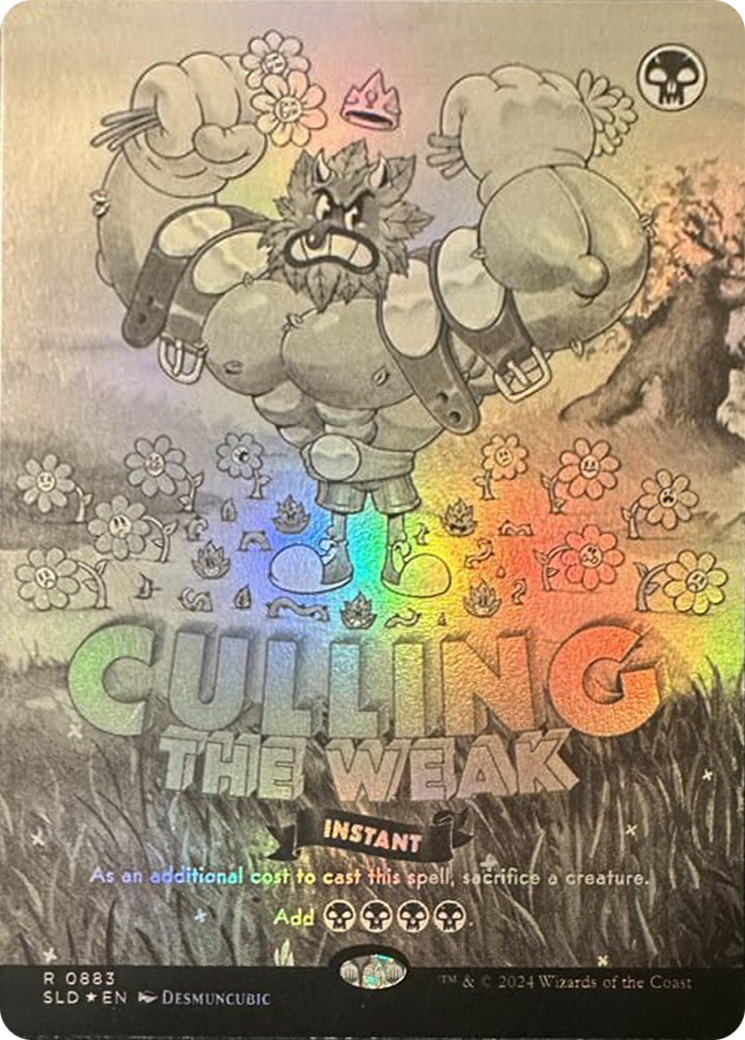 Culling the Weak (Black & White Foil) [Secret Lair Drop Series] | Card Citadel