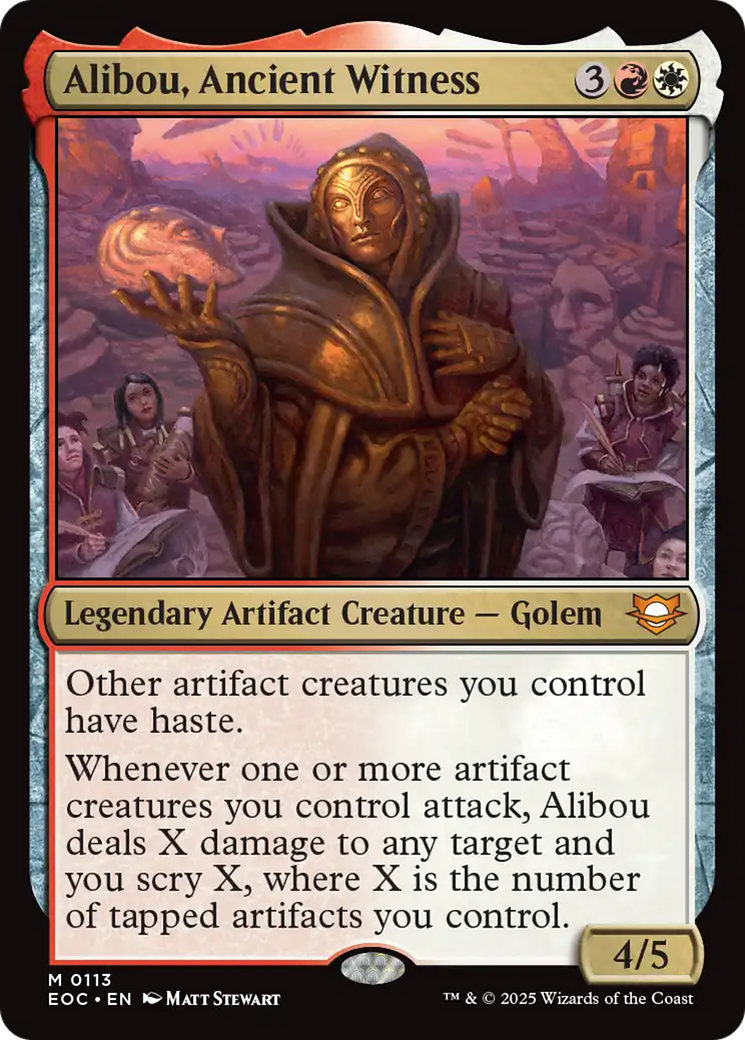 Alibou, Ancient Witness [Edge of Eternities Commander] | Card Citadel