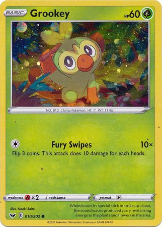 Grookey (010/202) (Cosmos Holo) [Sword & Shield: Base Set] | Card Citadel
